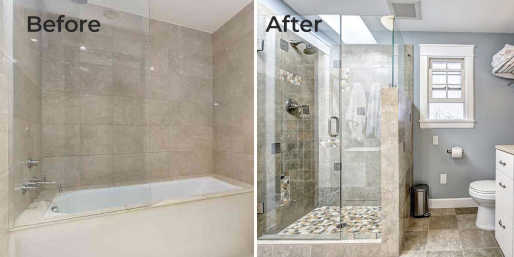 Tub-to-Shower Conversions​